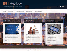 Tablet Screenshot of haq-law.com